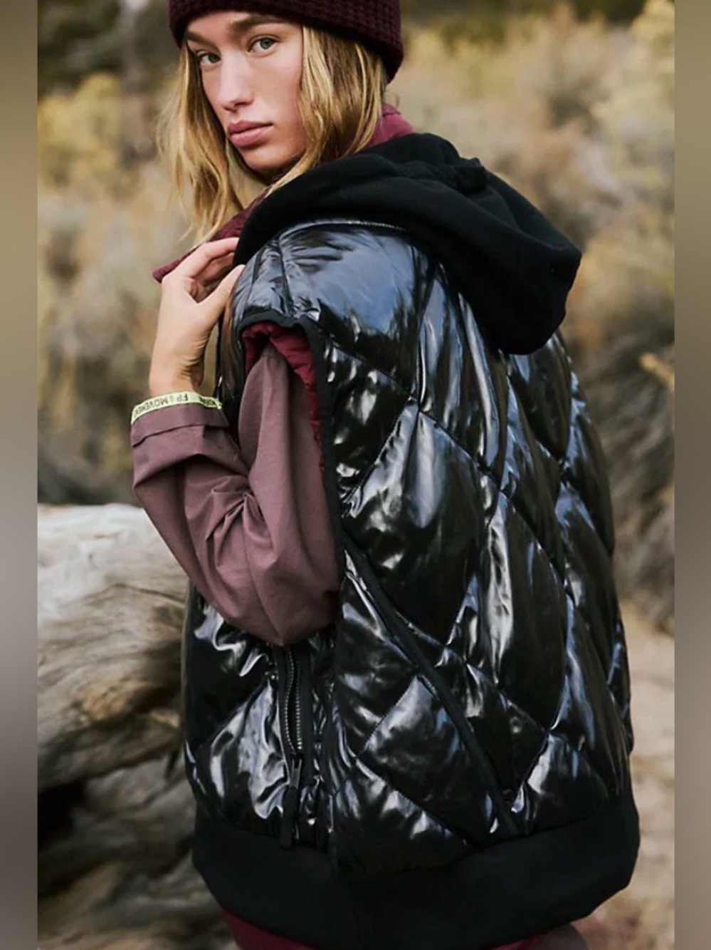 Free People FP Movement In The Moment Puffer Waistcoat Vest